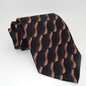 J.Z. Richards For Nordstrom / Designer 100% Silk Necktie / Black / L-57" x W-4"